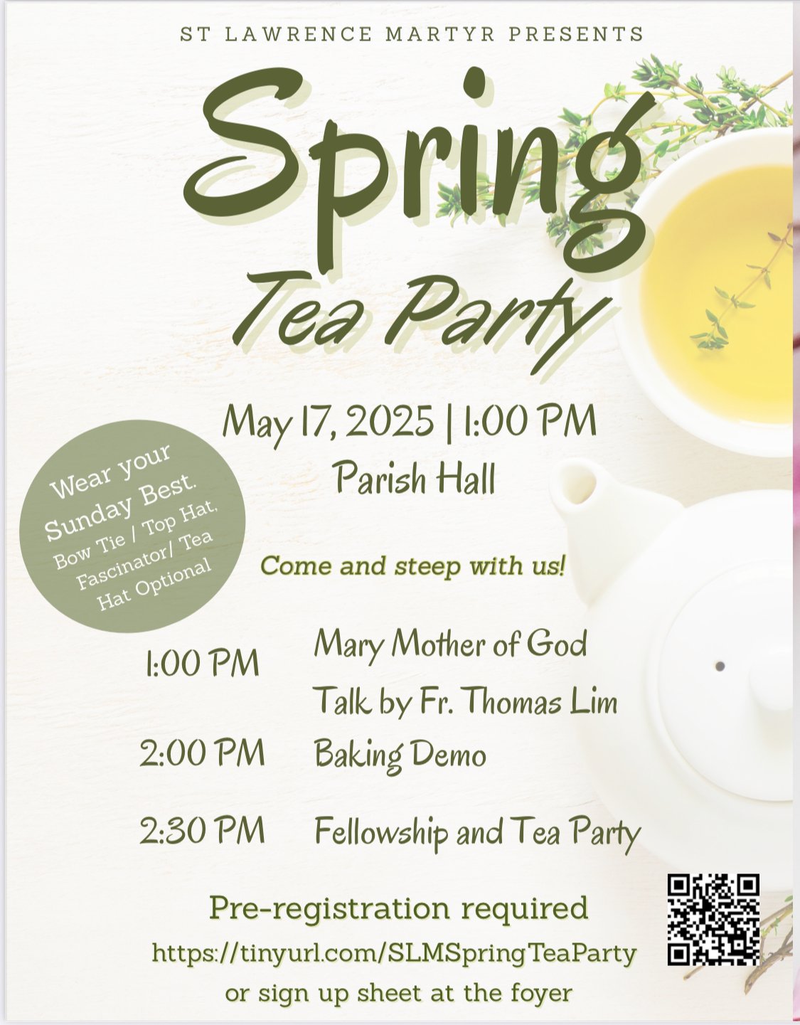 Spring Tea Party Poster