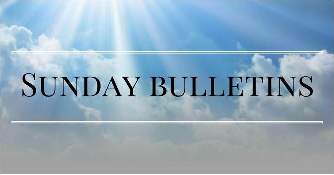 Sunday Bulletin